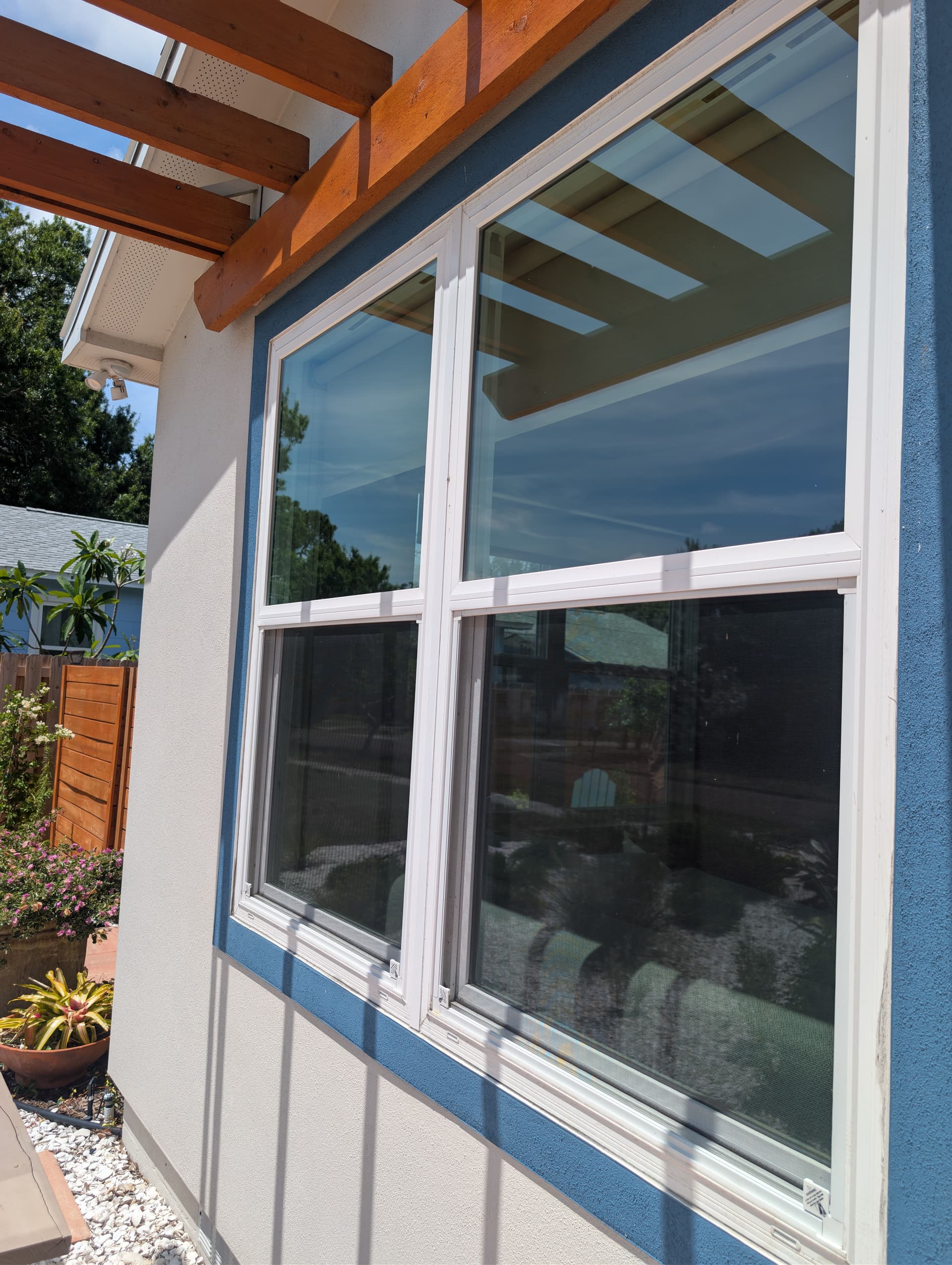 Window Cleaning and Paver Oil Stain Removal in Gulfport FL